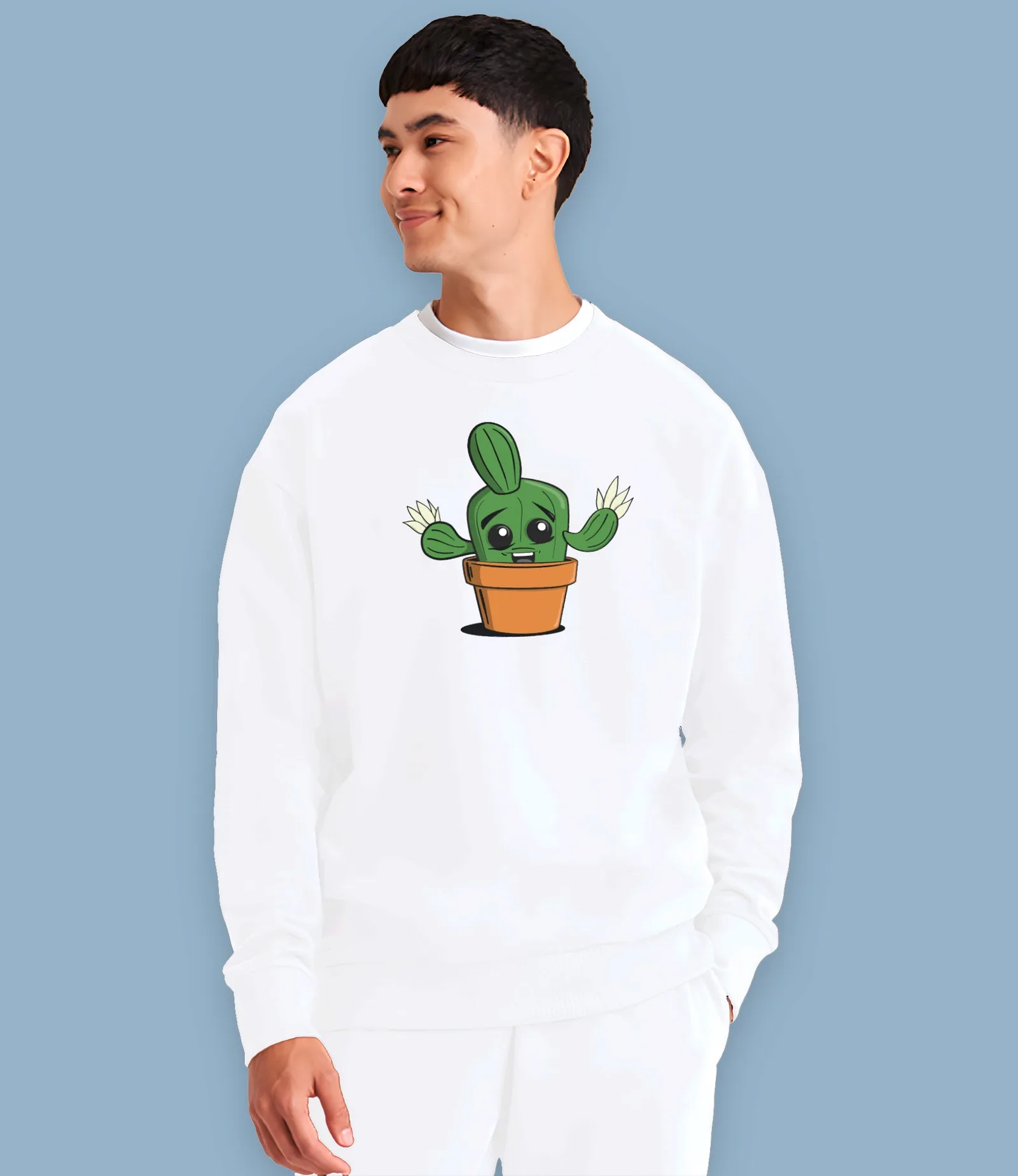 Cactus Carlos Organic Cotton Mens Sweatshirt