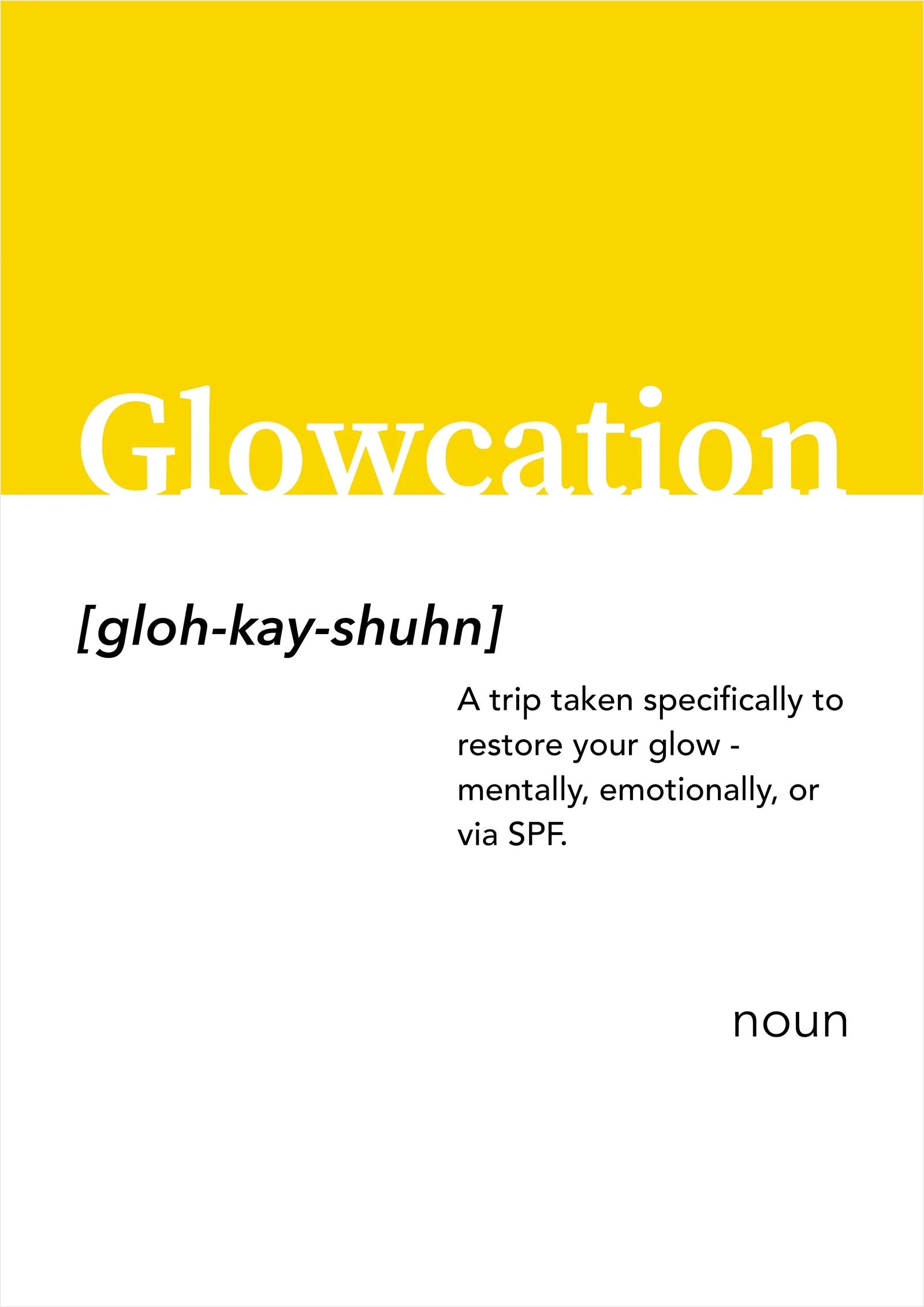 Glowcation Alt-dictionary Print