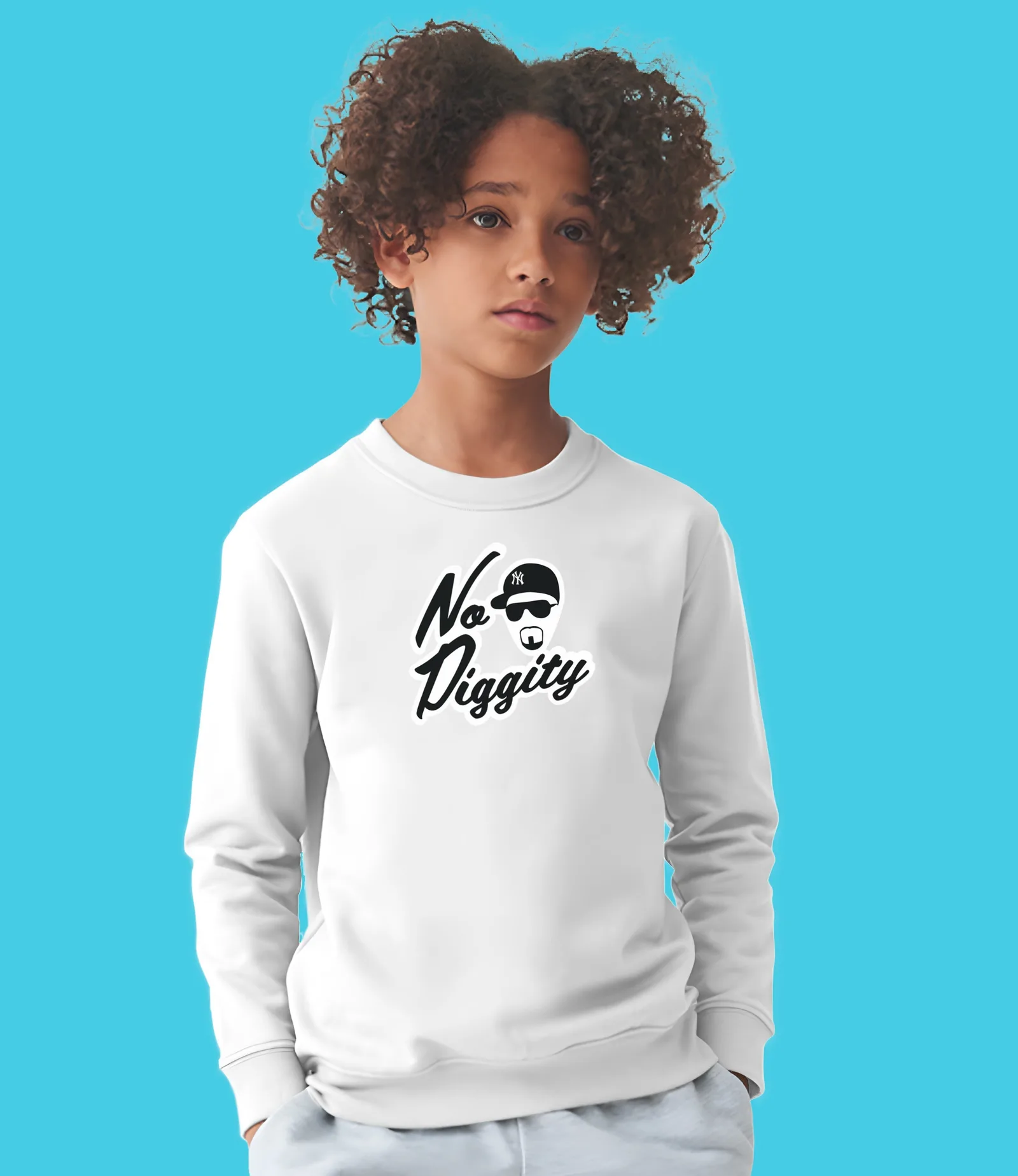 "No Diggity" Organic Cotton Boys Sweatshirt